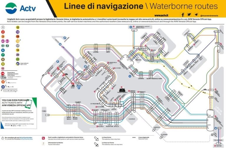 lineas vaporetto en venecia